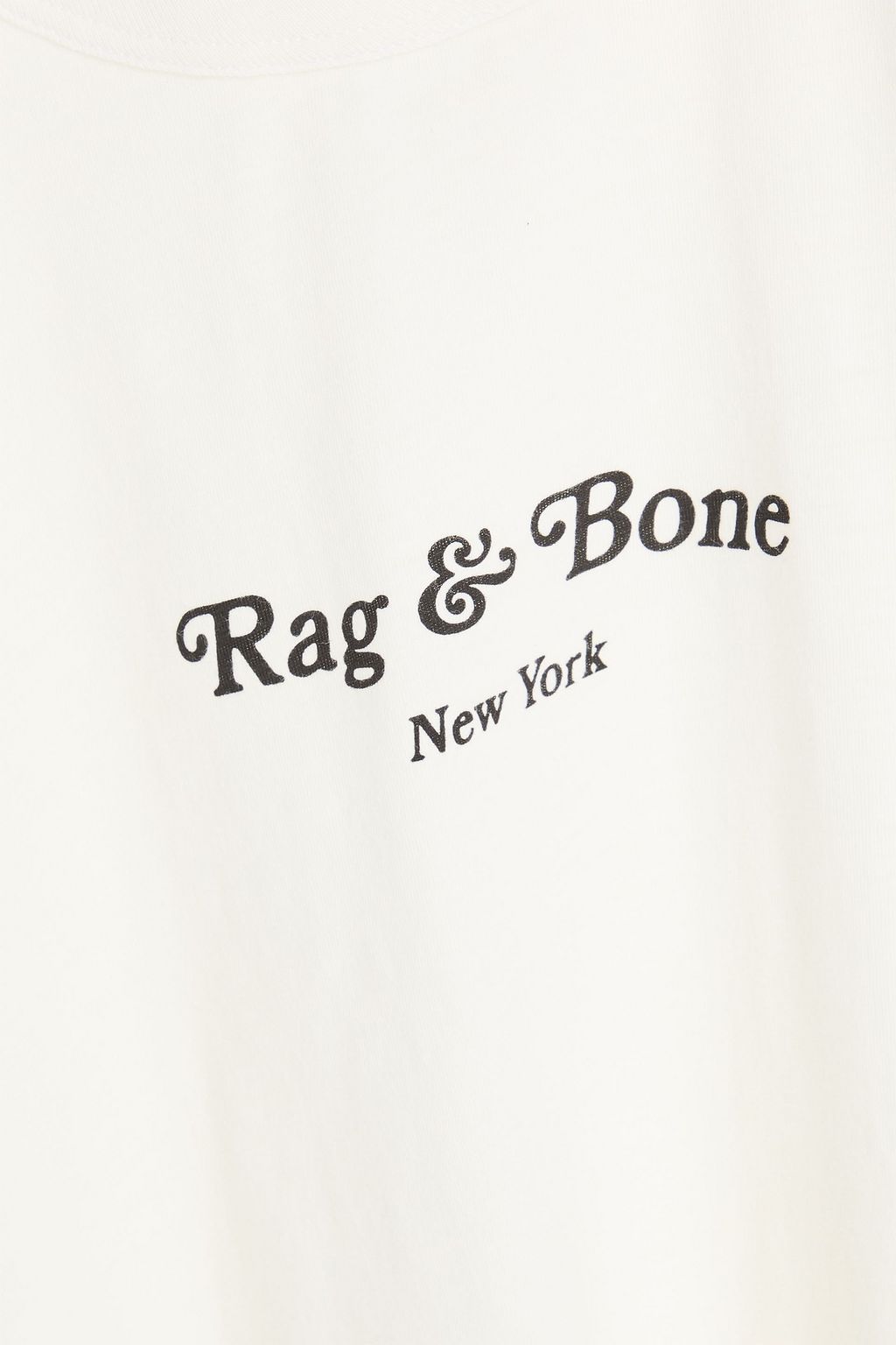 RAG & BONE تي شيرت من قطن بيما والجيرسي بطبعات
