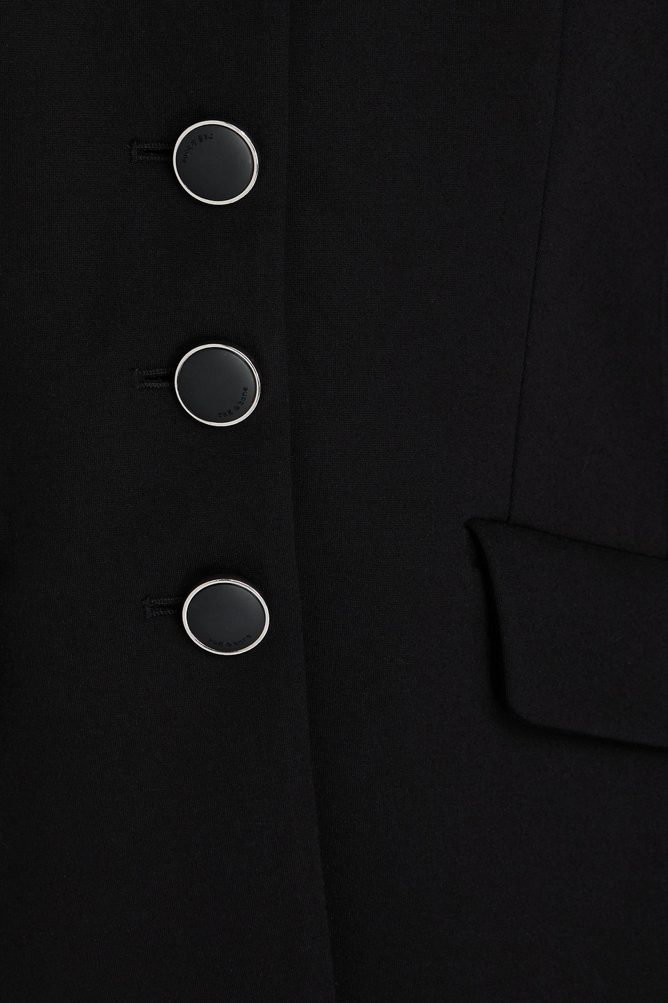 Rag & Bone Roslyn Jersey Blazer In Black