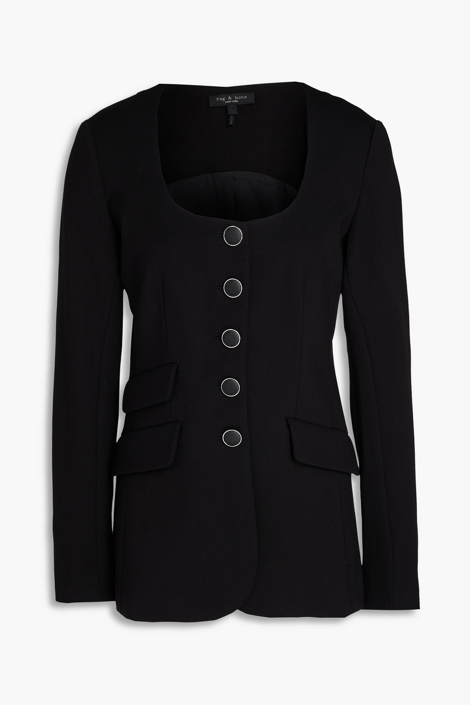Rag & Bone Roslyn Jersey Blazer In Black