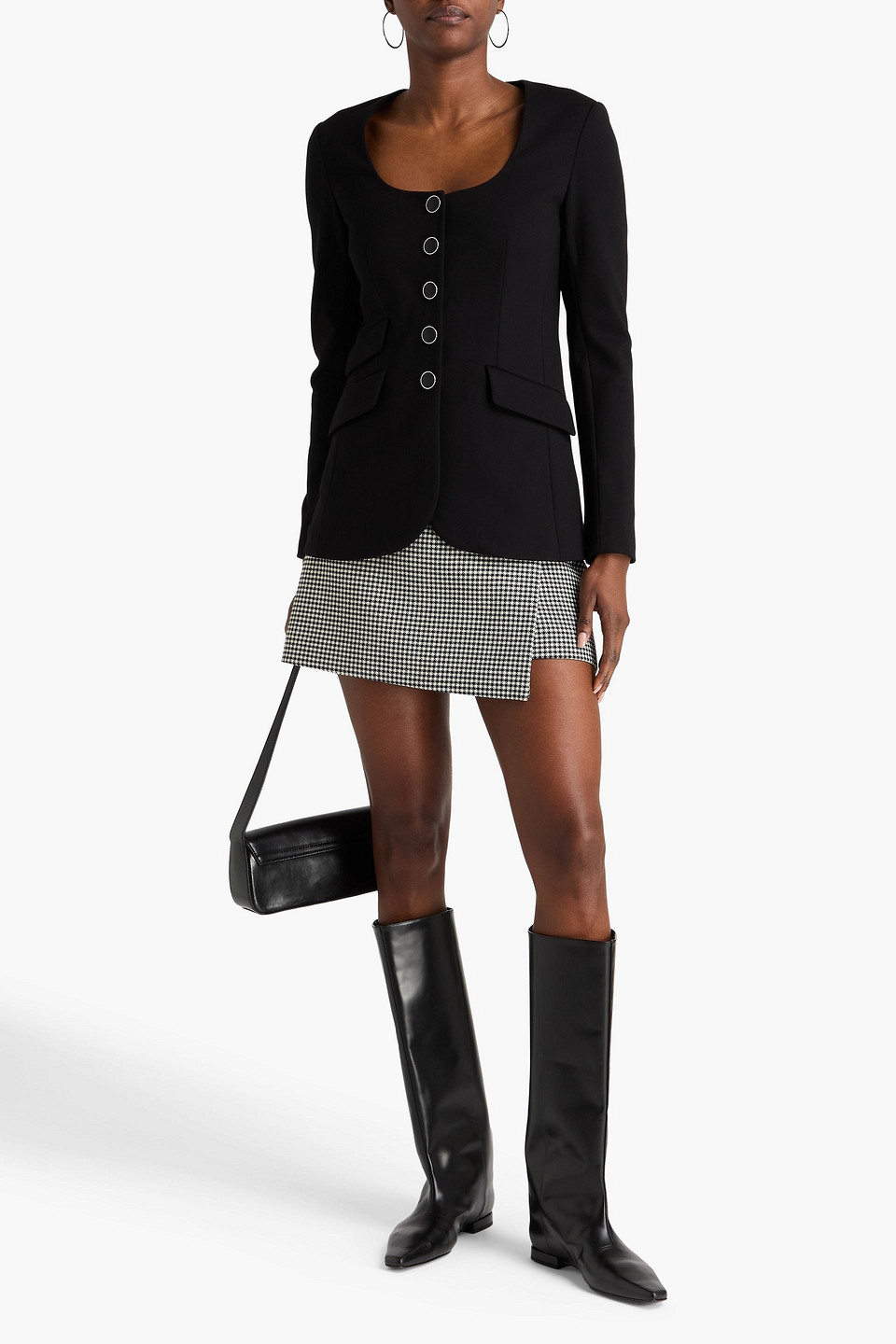 Rag & Bone Roslyn Jersey Blazer In Black