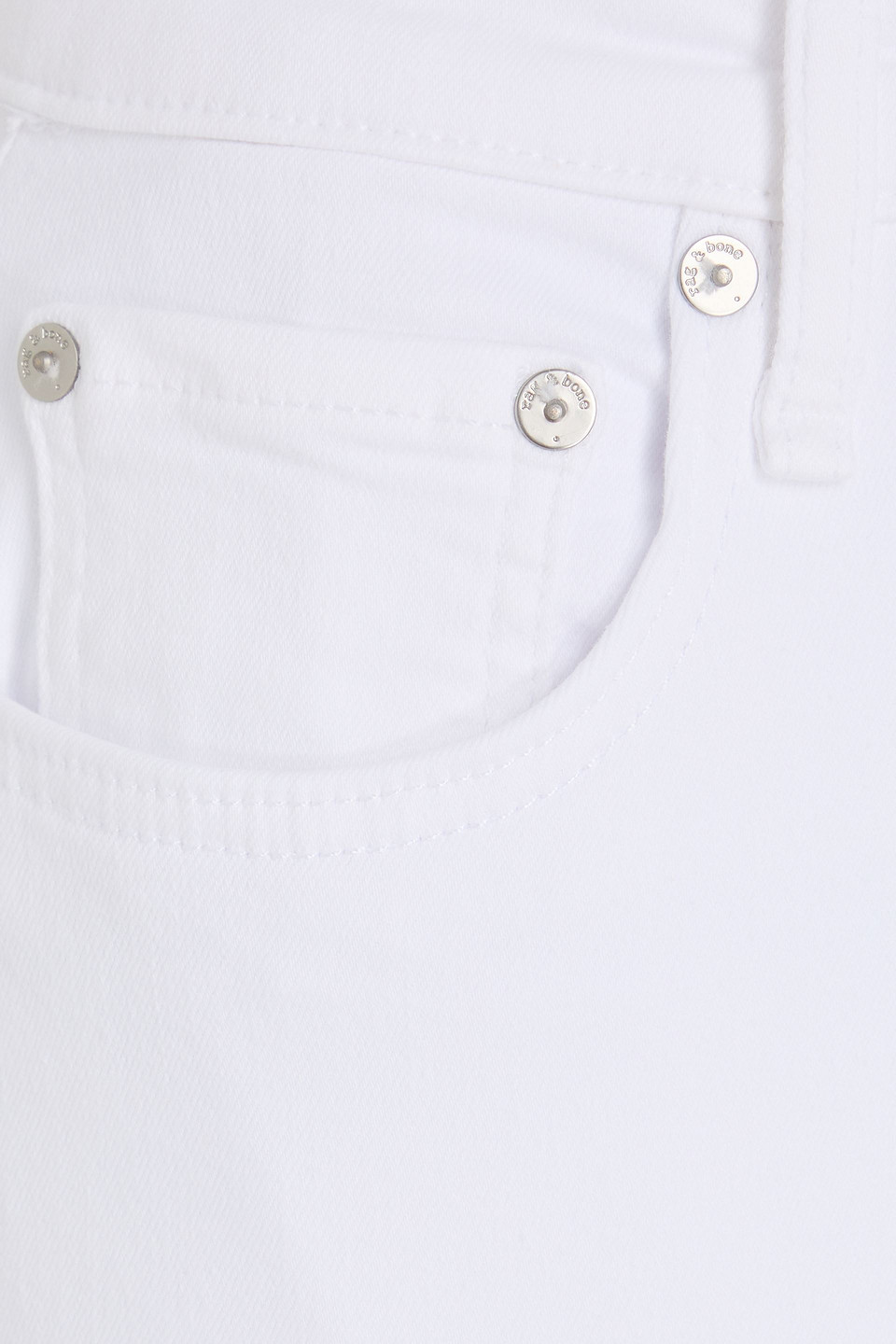 Rag & Bone Dahlia Mid-rise Flared Jeans In White