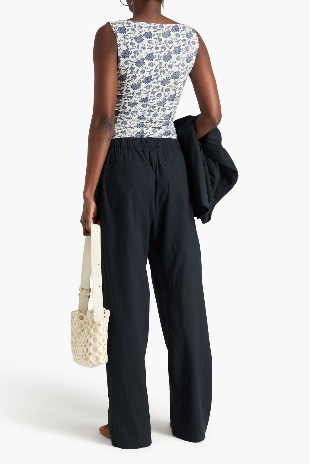 RAG & BONE Logan linen-blend wide-leg pants