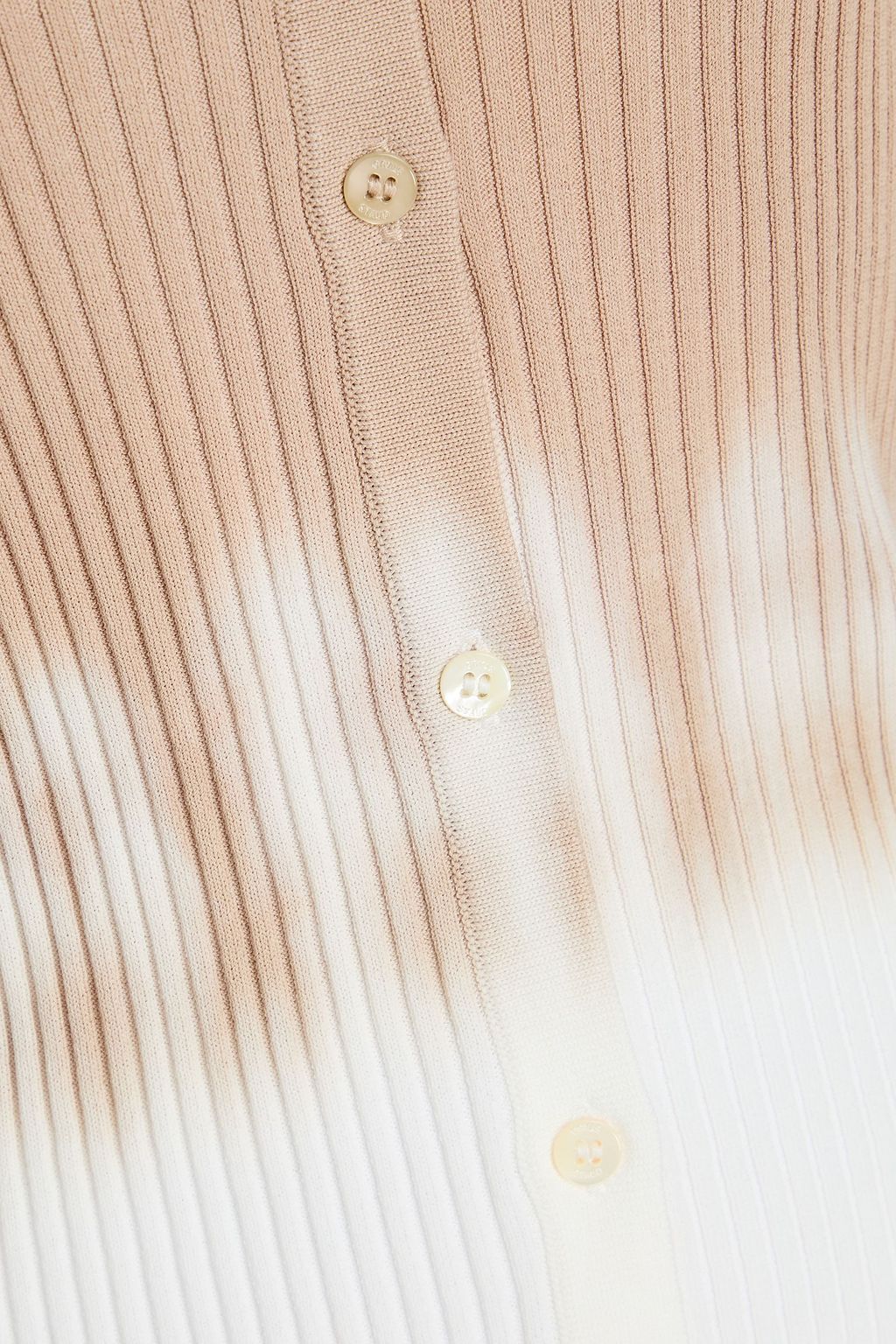 STAUD Degradé ribbed-knit cardigan