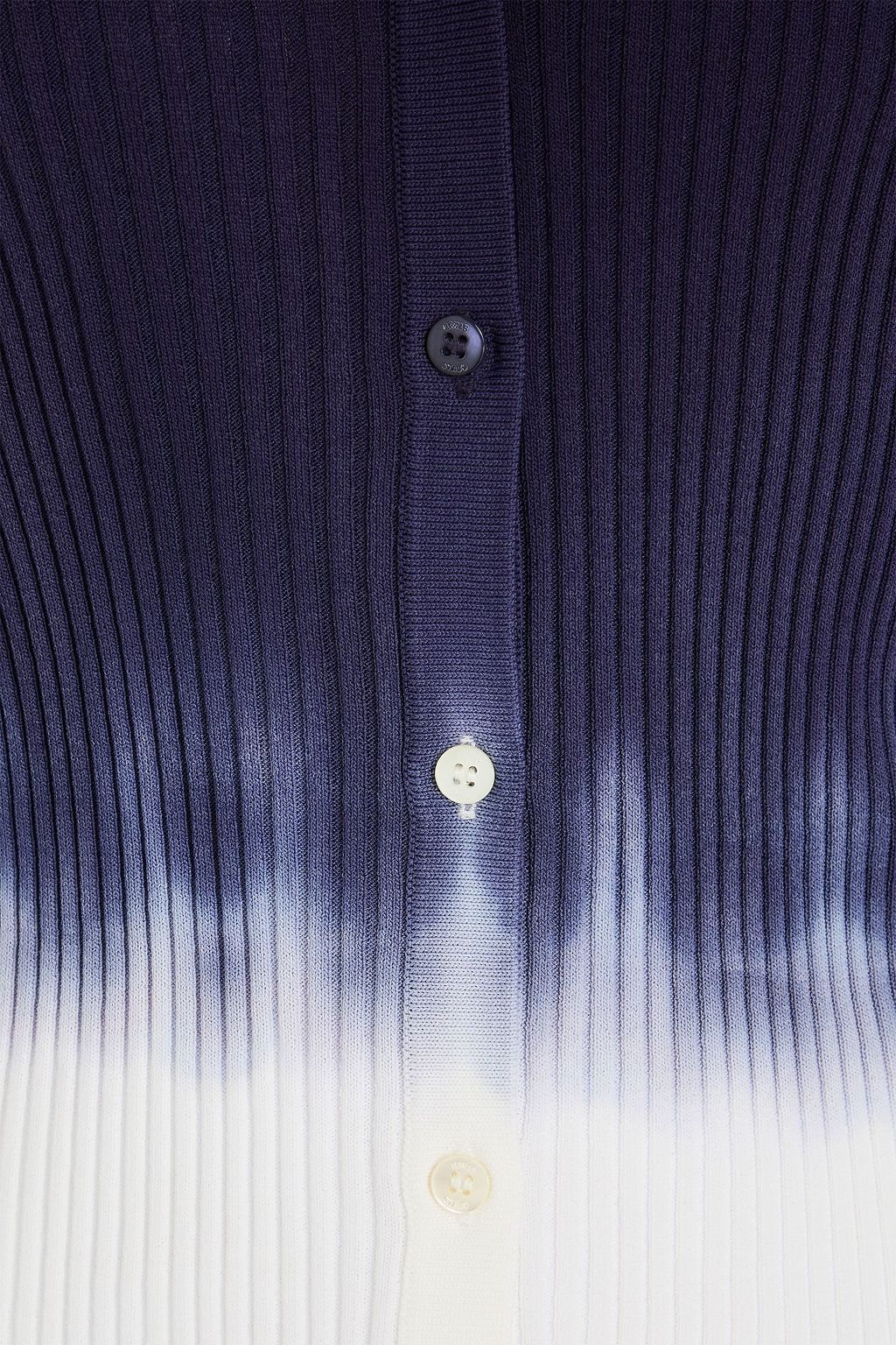 STAUD Degradé ribbed-knit cardigan