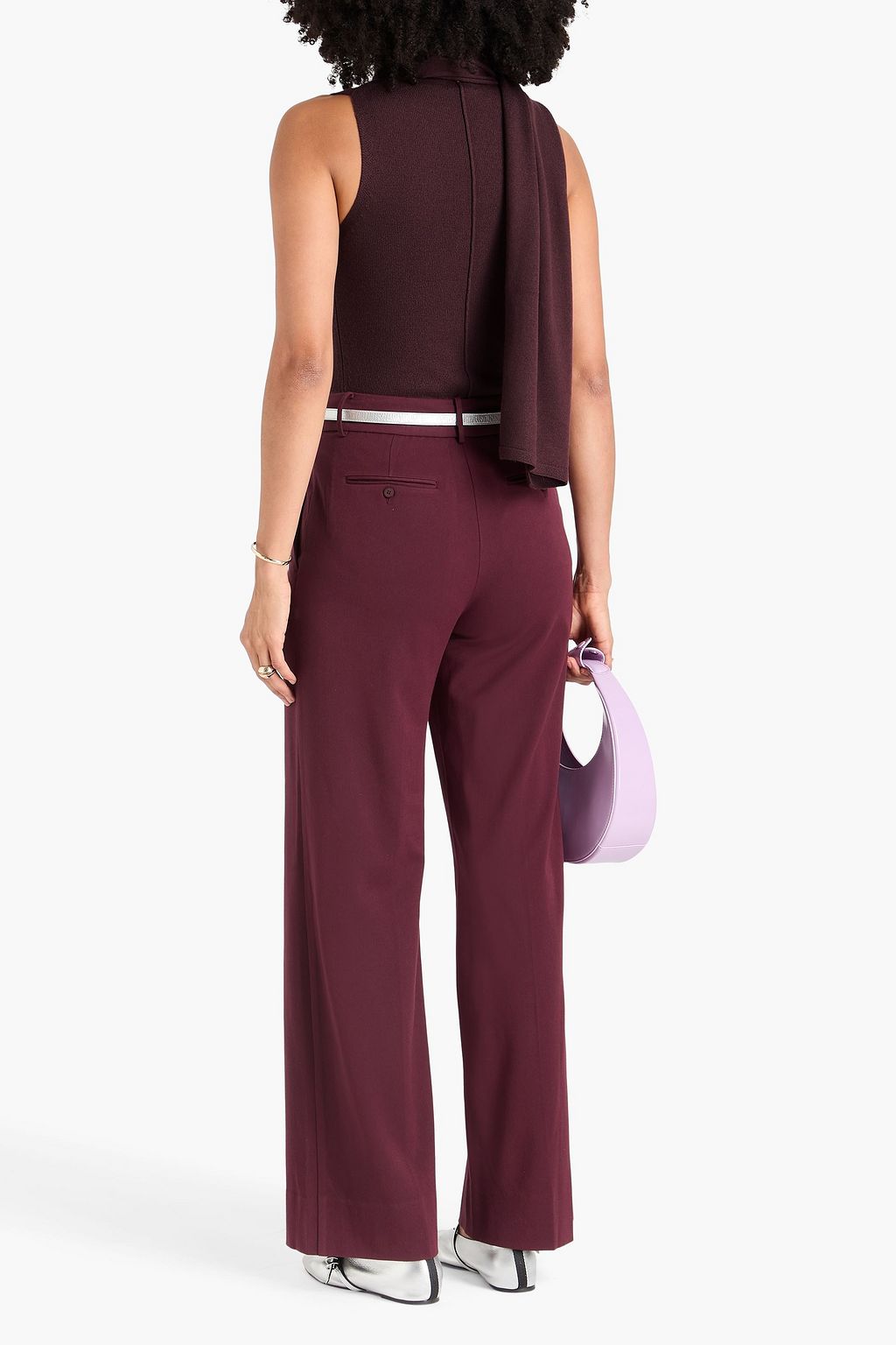 STAUD Canal merino wool turtleneck top