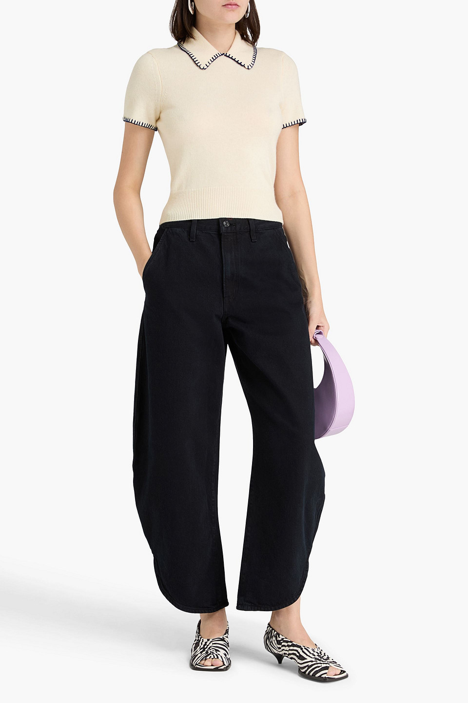  Staud - Windsor Wool-blend Top - White - S 