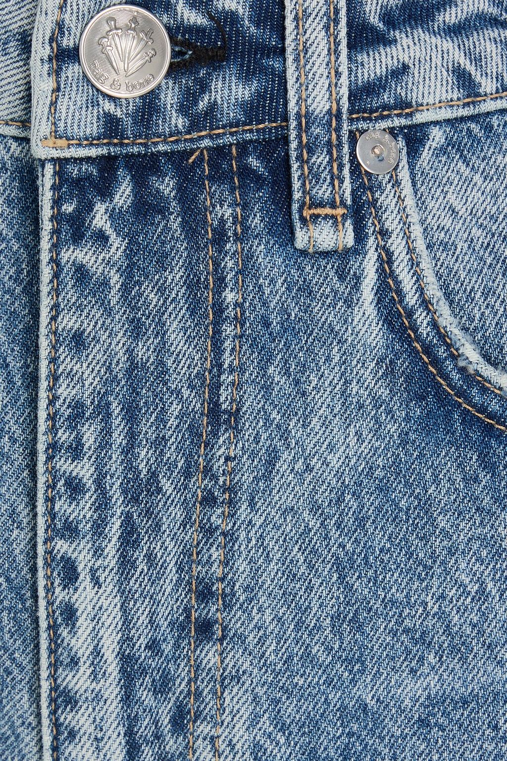 RAG & BONE Charlie cropped high-rise barrel-leg jeans