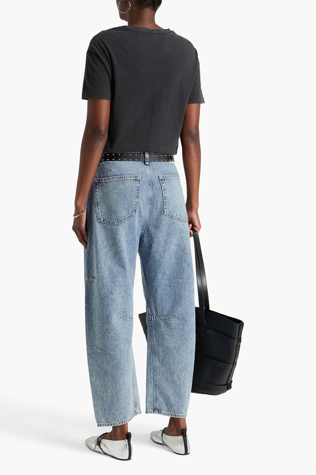 RAG & BONE Charlie cropped high-rise barrel-leg jeans