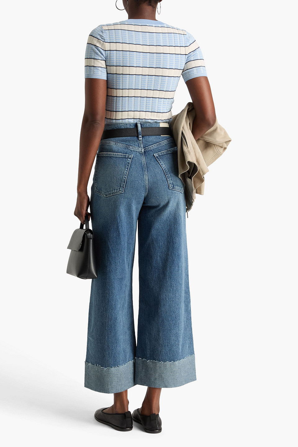 Rag & Bone Sofie High-rise Wide-leg Jeans In Blue