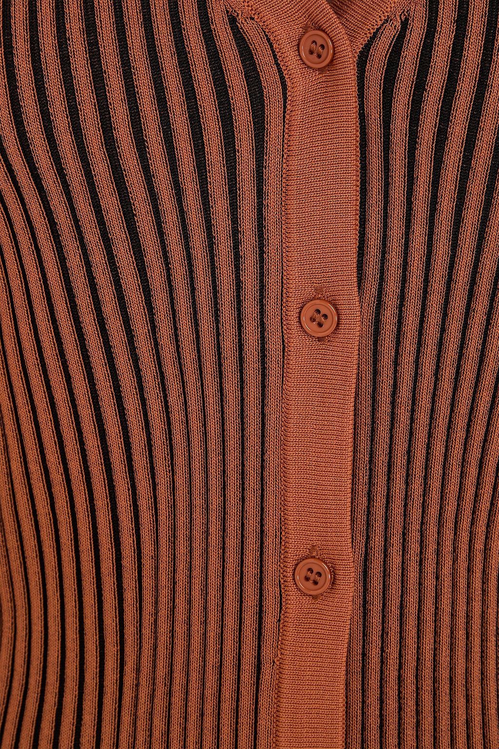 STAUD Ribbed-knit cardigan