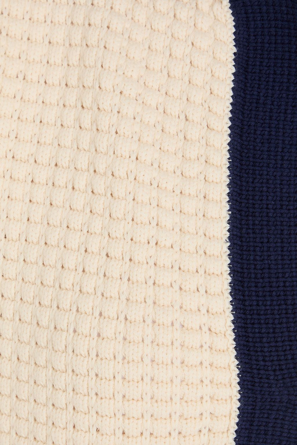 STAUD かぎ針編みニット コットン混 ミニワンピース