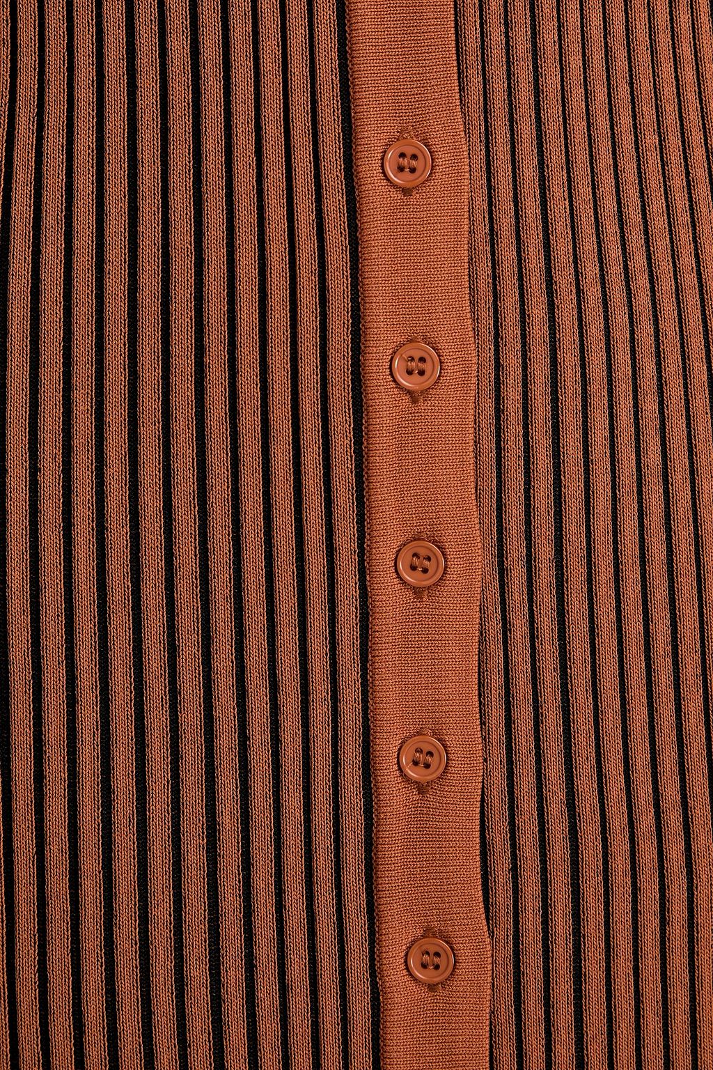 STAUD Shoko ribbed-knit midi dress