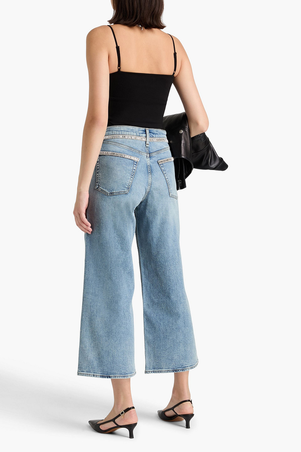  Rag & Bone - Irina Ponte Top - Black - L 