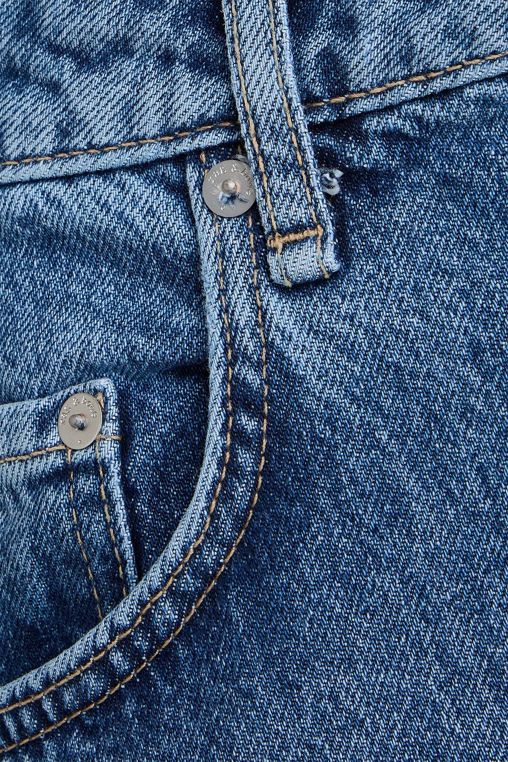 RAG & BONE Charlie cropped high-rise barrel-leg jeans