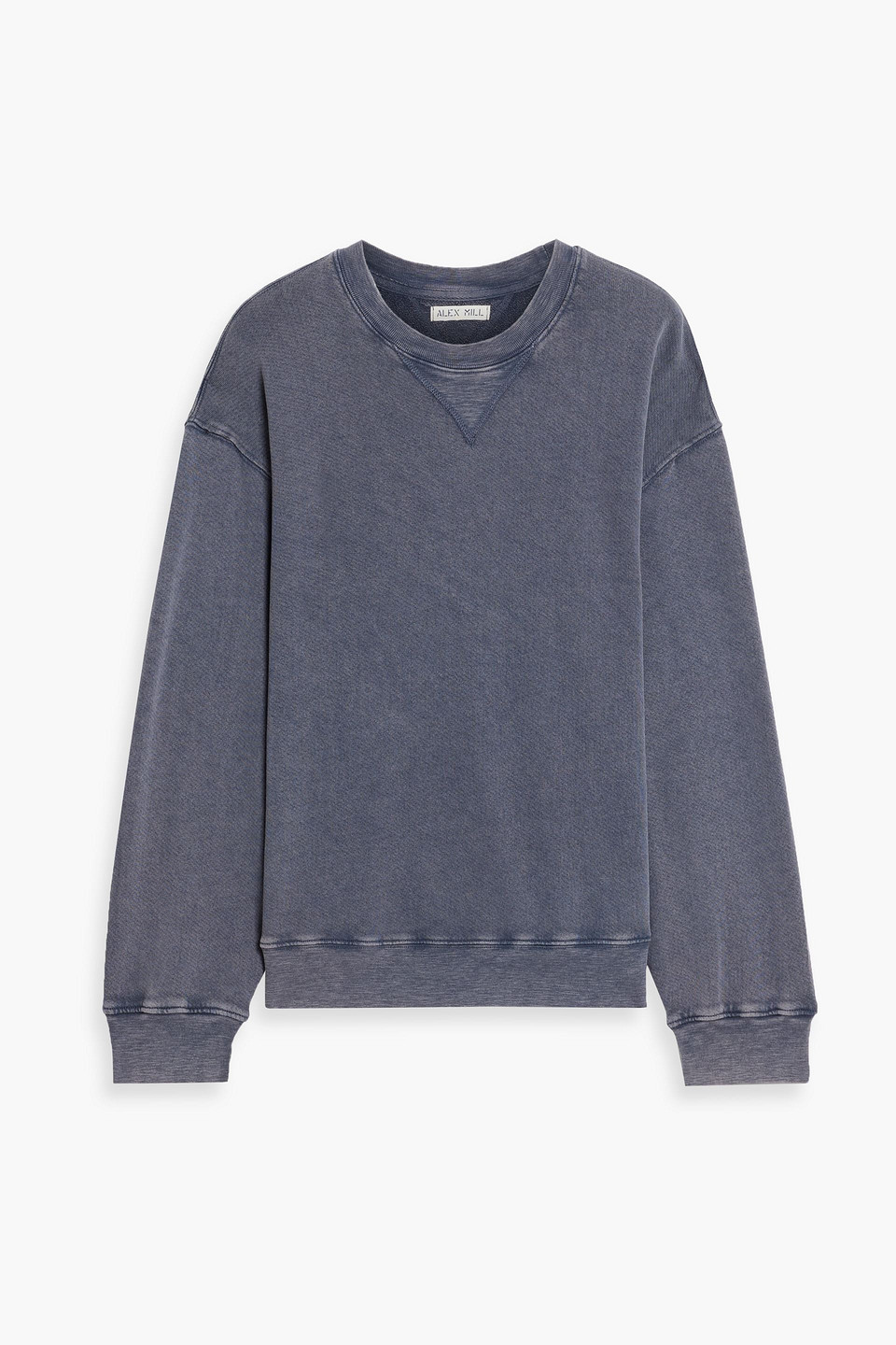 alex mill - marlon french cotton-terry sweatshirt - blue - s