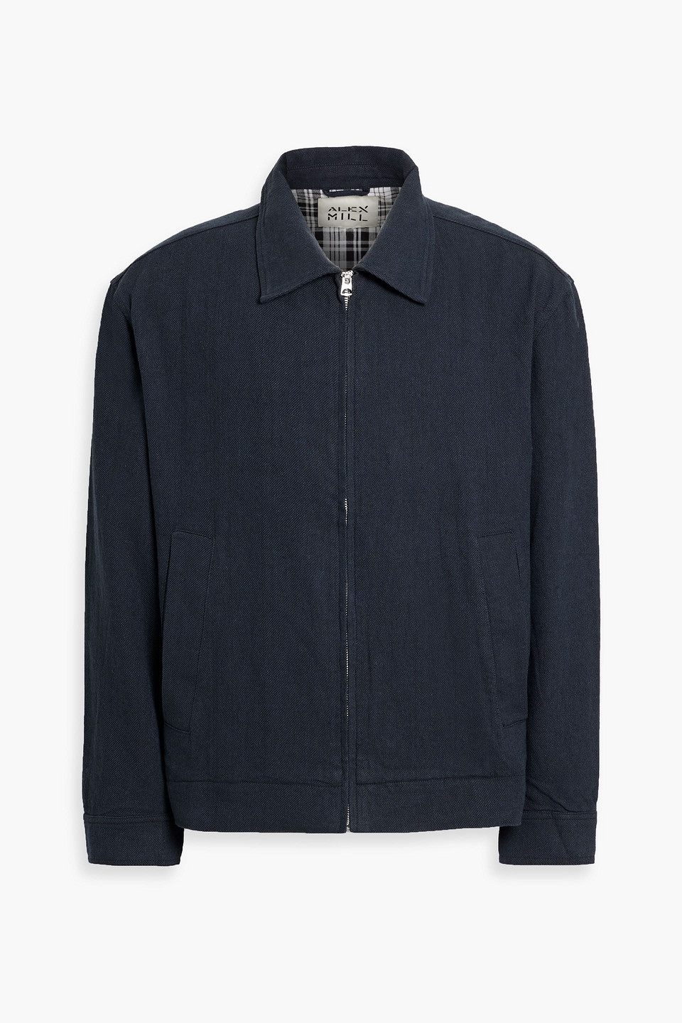 Alex Mill Sam Linen And Cotton-blend Twill Jacket In Black