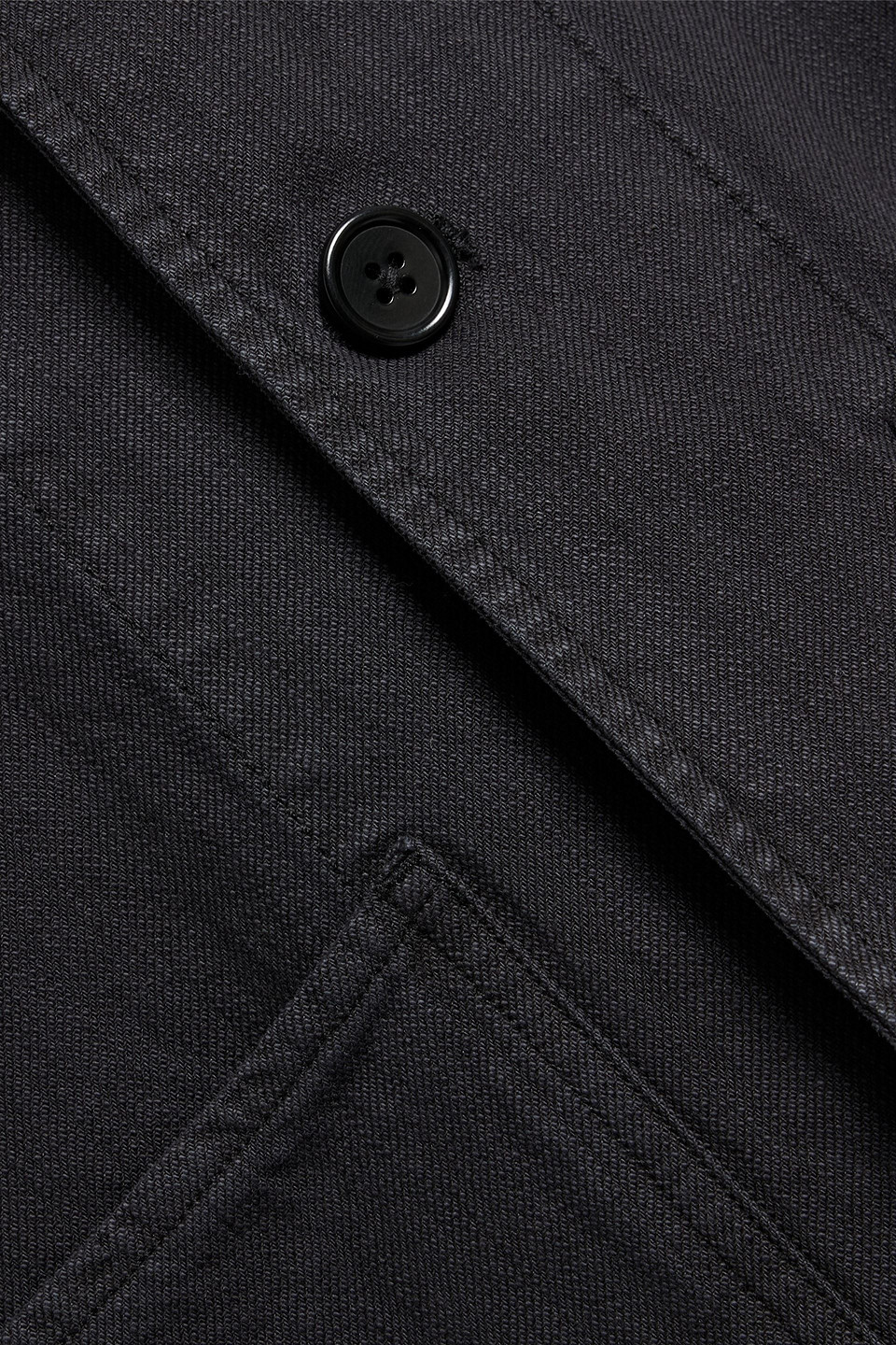 Alex Mill Arthur Cotton, Linen And Lyocell-blend Twill Jacket In Black
