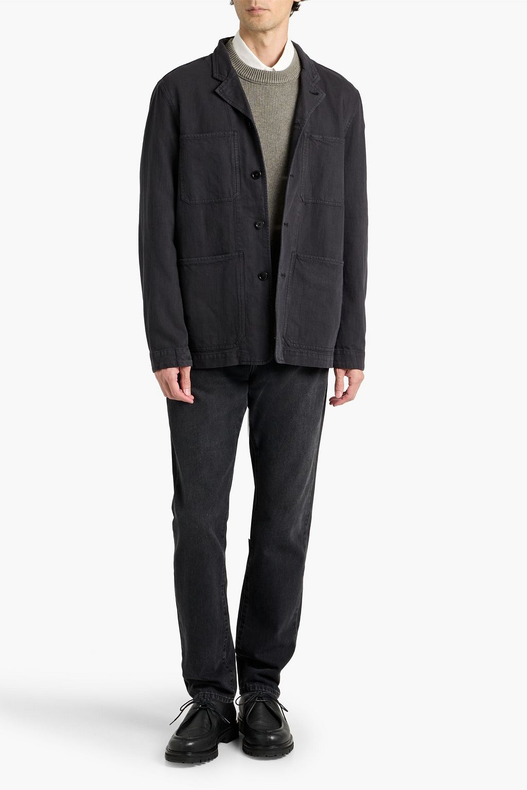 ALEX MILL Arthur cotton, linen and Lyocell-blend twill jacket