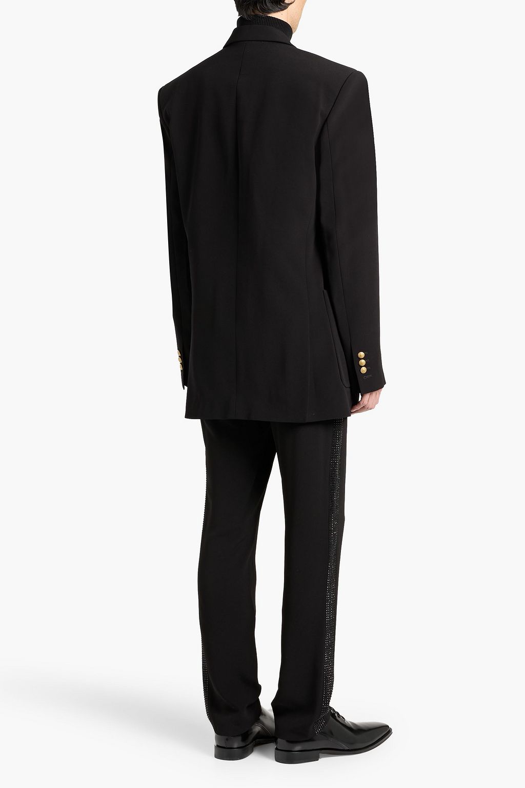 BALMAIN Double-breasted crepe blazer
