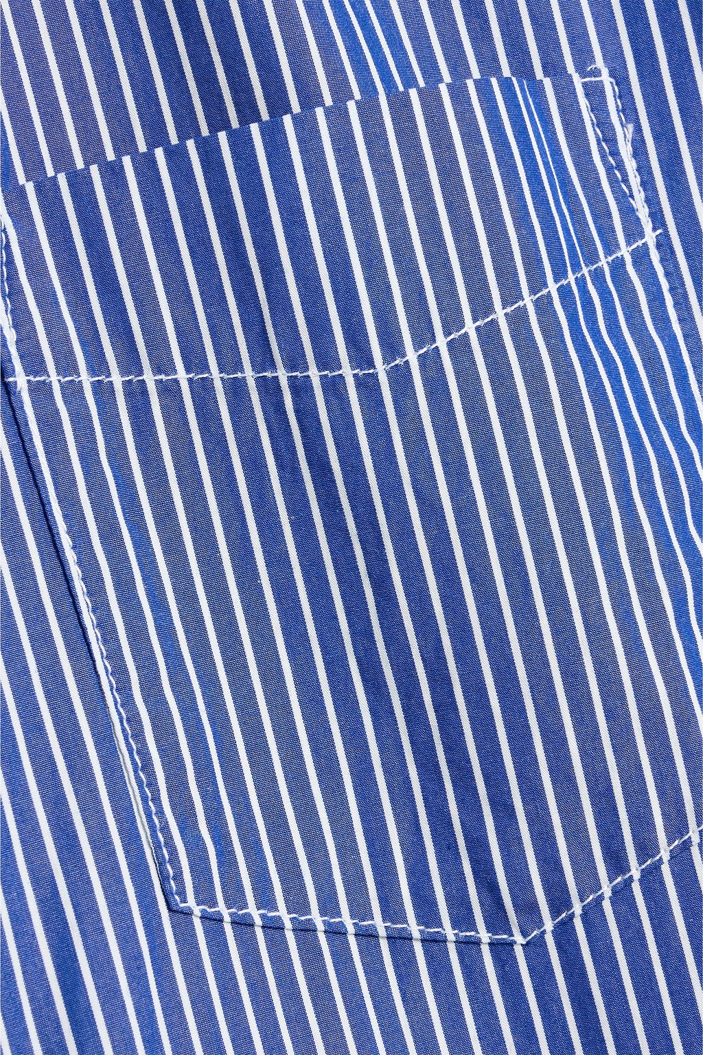 ALEX MILL Mill striped cotton-poplin shirt
