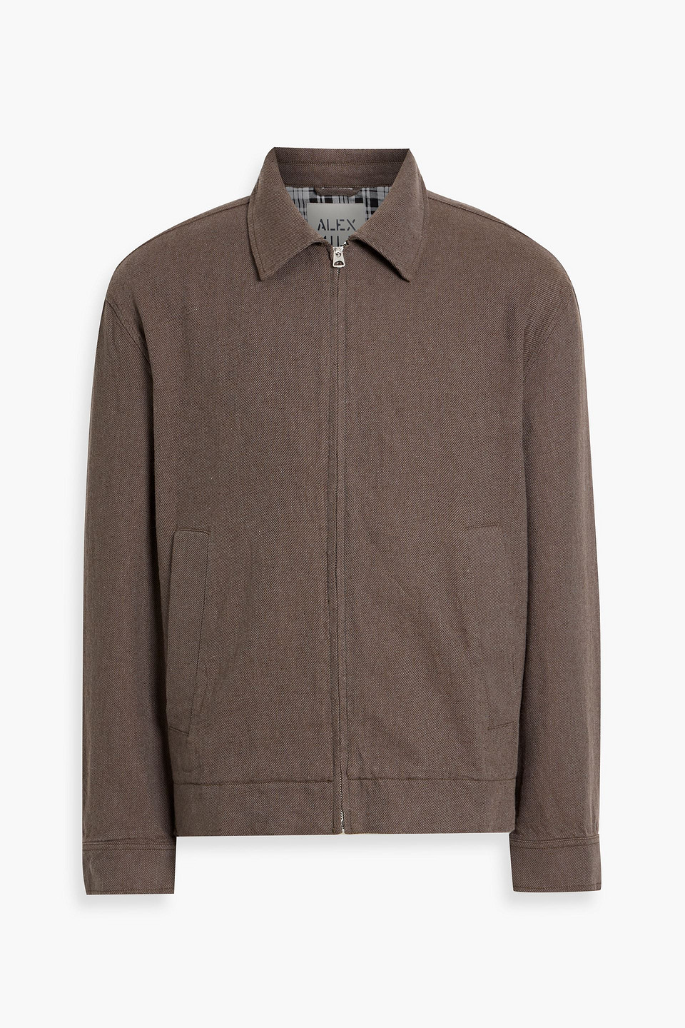 Alex Mill Sam Linen And Cotton-blend Twill Jacket In Brown