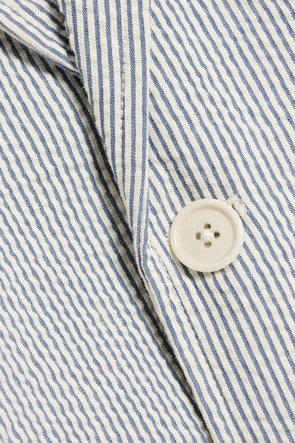 Alex Mill Cooper Striped Cotton-seersucker Blazer In Blue