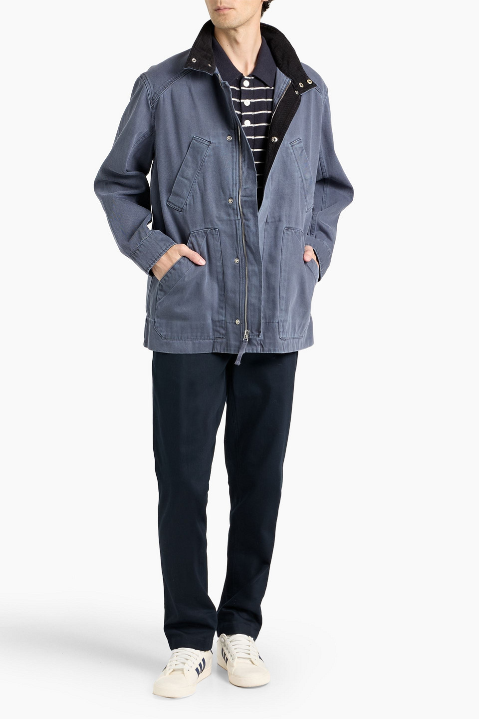 Alex Mill Aaron Cotton-twill Jacket In Blue