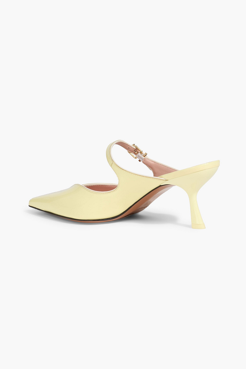 Zimmermann Patent-leather Mules In Yellow