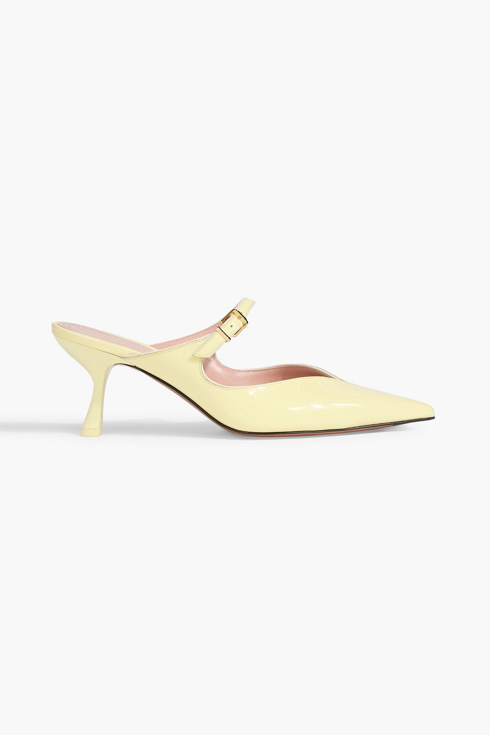 Zimmermann Patent-leather Mules In Yellow