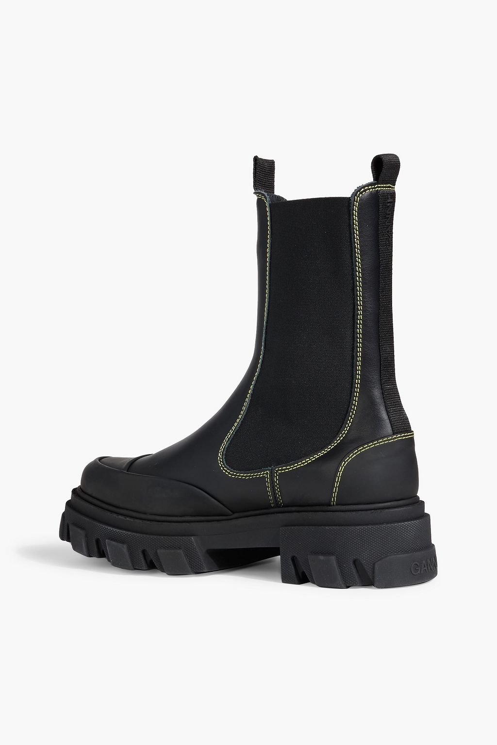 GANNI Leather Chelsea boots