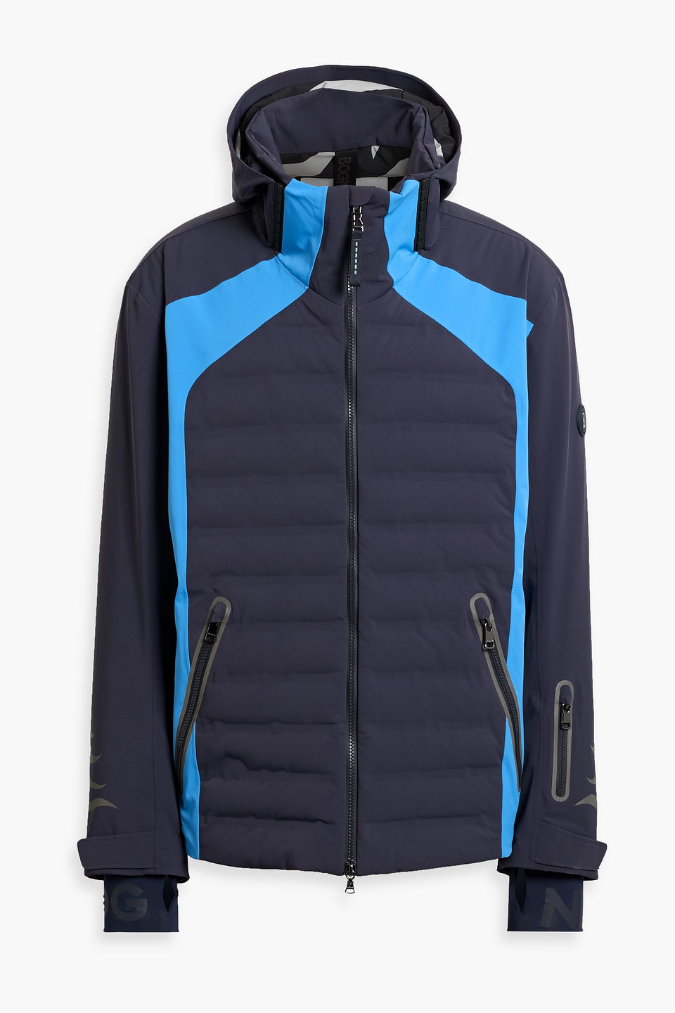 Bogner Jorik Two-tone Quilted Down Ski Jacket In Blue