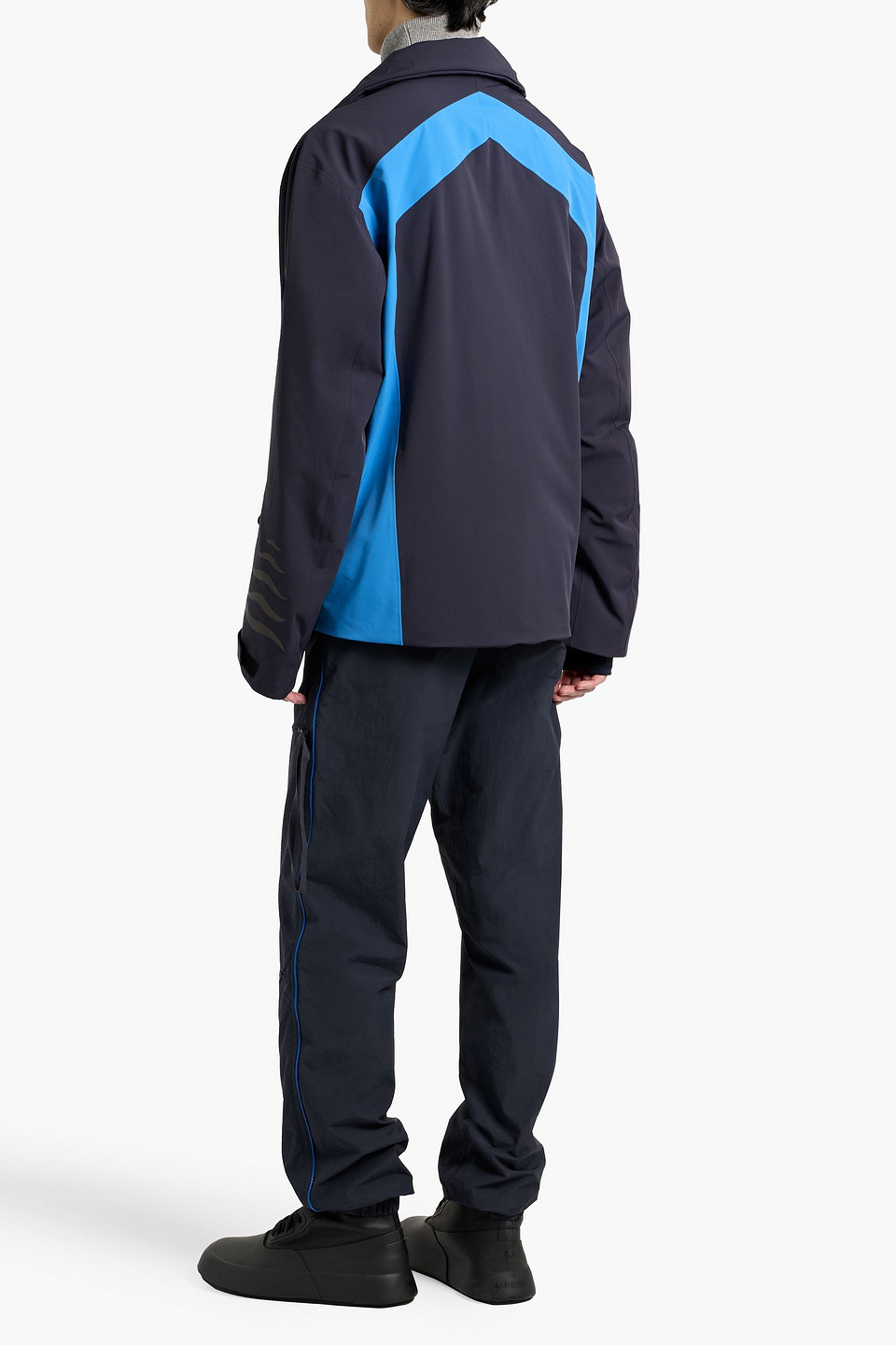 Bogner Jorik Two-tone Quilted Down Ski Jacket In Blue