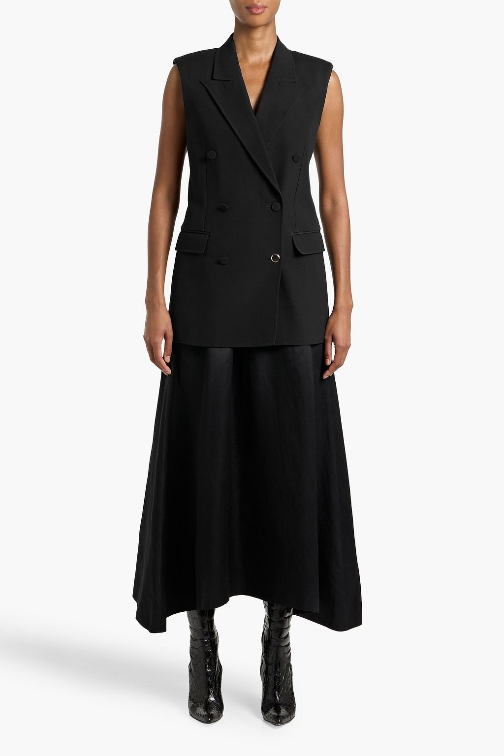 GABRIELA HEARST Mayte double-breasted silk and wool-blend vest