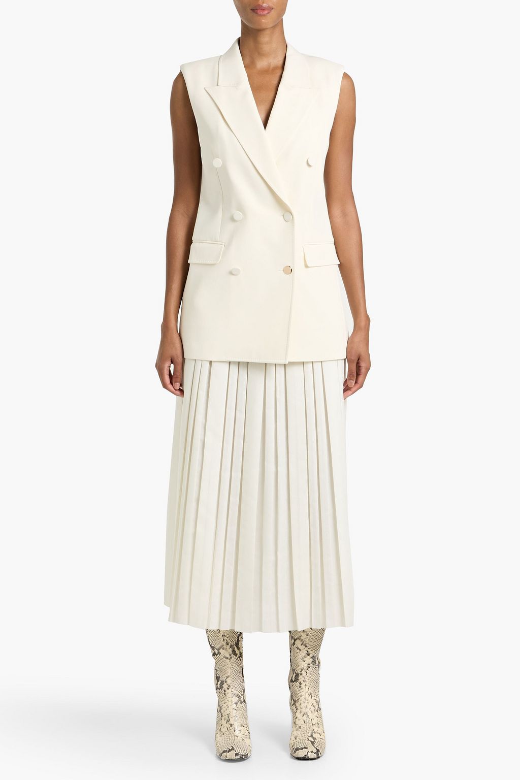 GABRIELA HEARST Mayte double-breasted silk and wool-blend vest