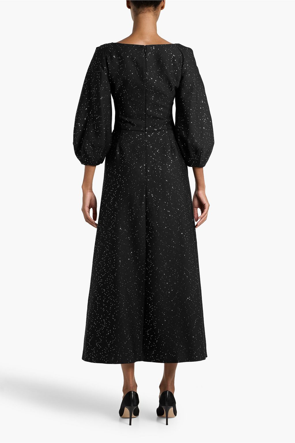 GABRIELA HEARST Madyn sequin-embellished wool-blend midi dress