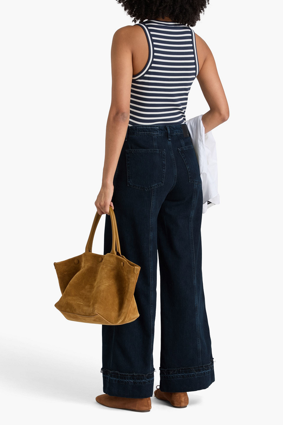 Rag & Bone Marina High-rise Wide-leg Jeans In Blue