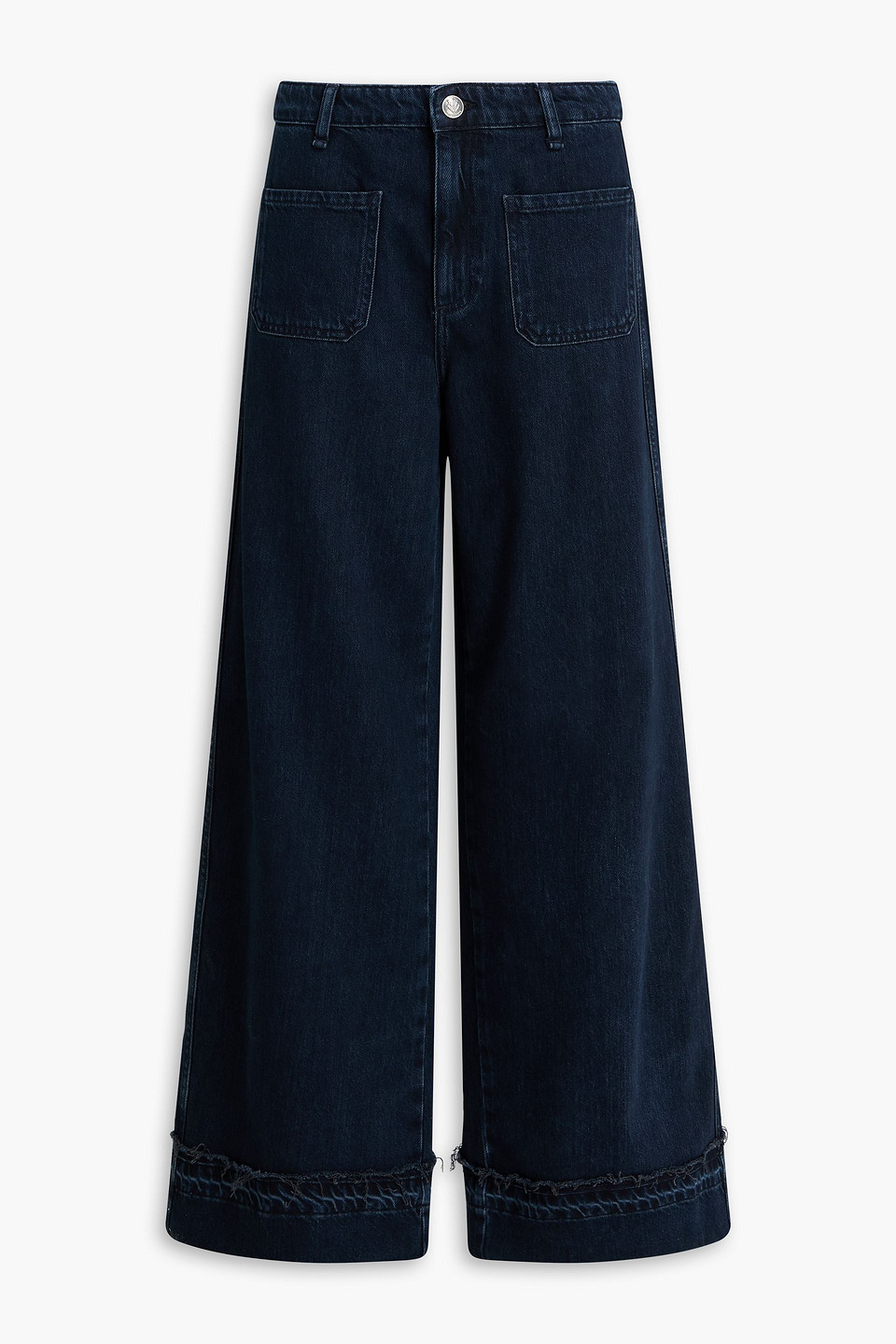 Rag & Bone Marina High-rise Wide-leg Jeans In Blue