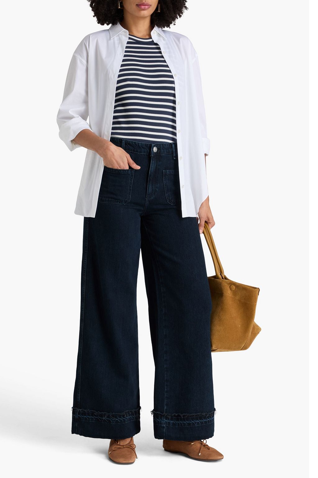 RAG & BONE Marina high-rise wide-leg jeans
