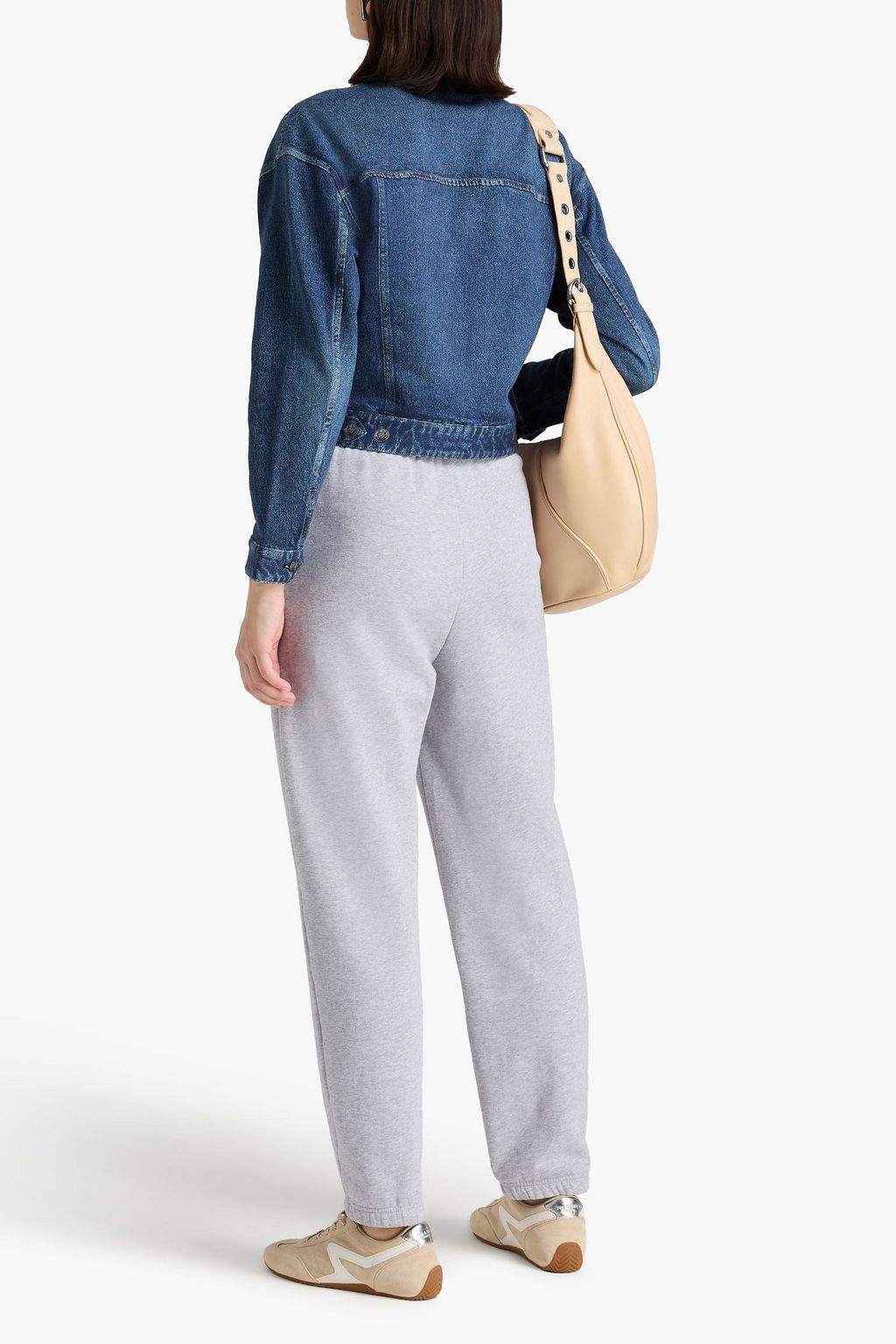 RAG & BONE Miramar denim effect-print cotton-fleece jacket