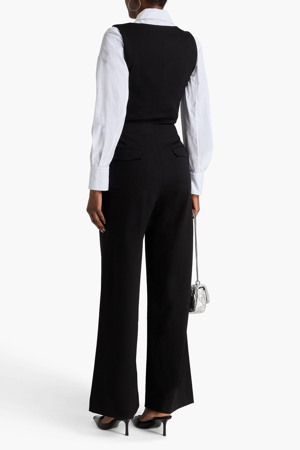 Rag & Bone - Marianne Ponte Wide-leg Jumpsuit - Black - Us 0 