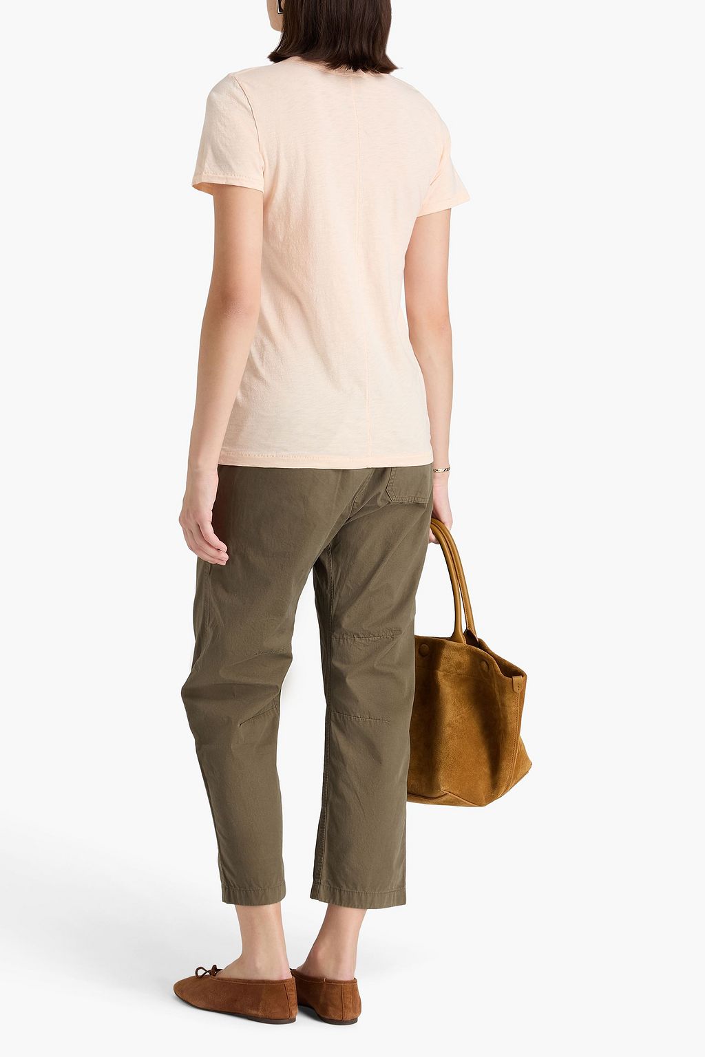 RAG & BONE Leyton cropped cotton-canvas tapered pants