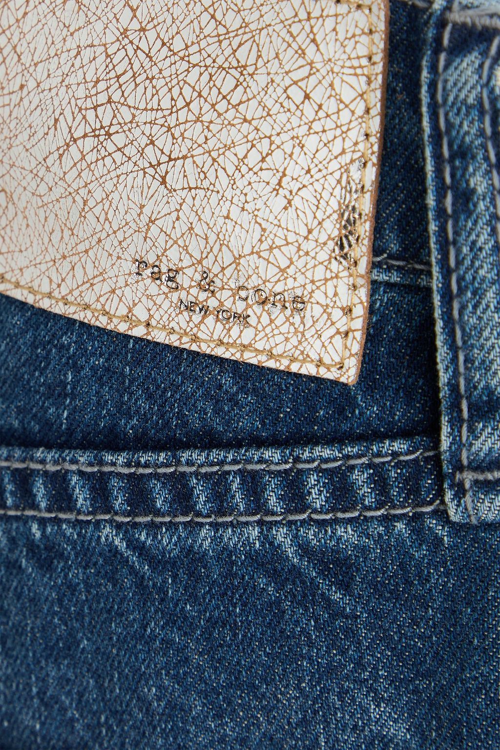 RAG & BONE Sofie crystal-embellished high-rise wide-leg jeans