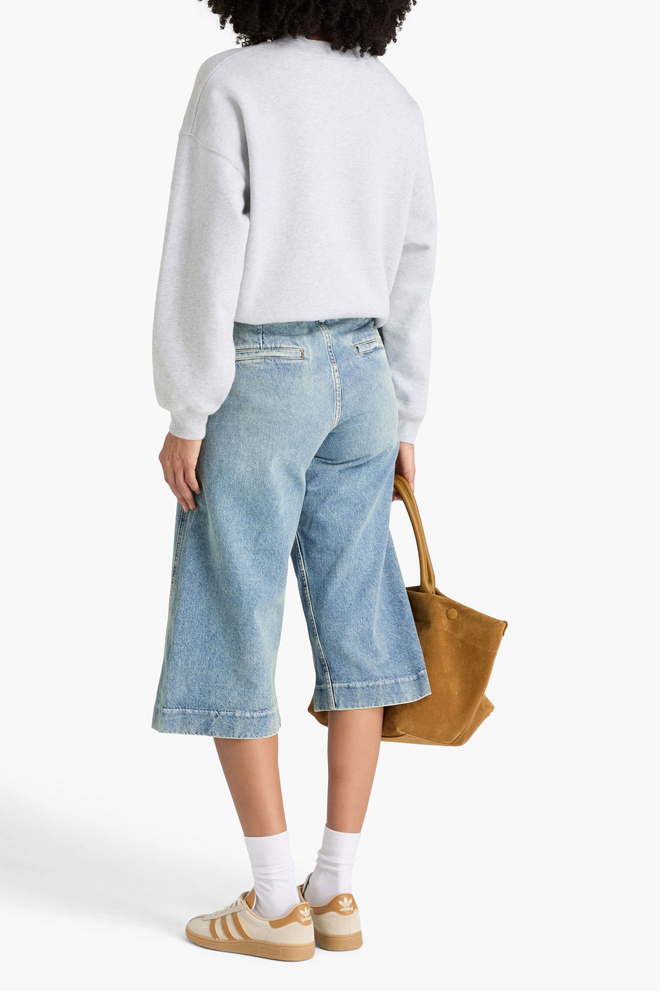  Rag & Bone - Jamie Faded Denim Culottes - Blue - 23 