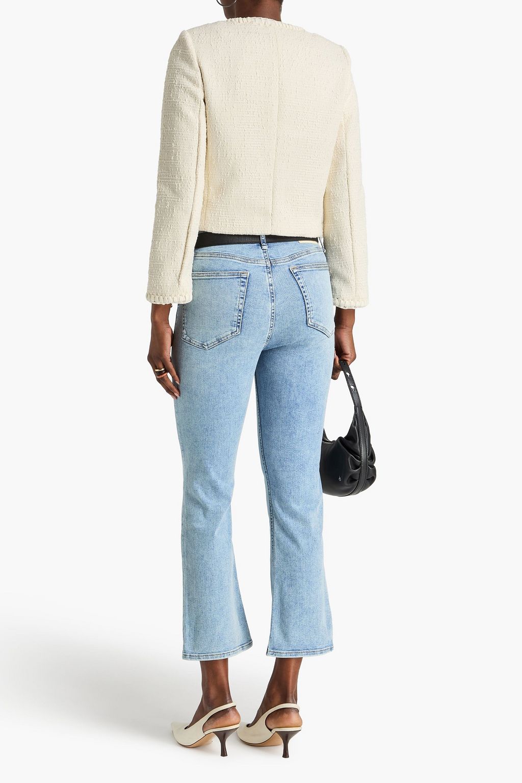 RAG & BONE بنطال جينز "بيتون" بقصّة بوت كت وخصر عالٍ