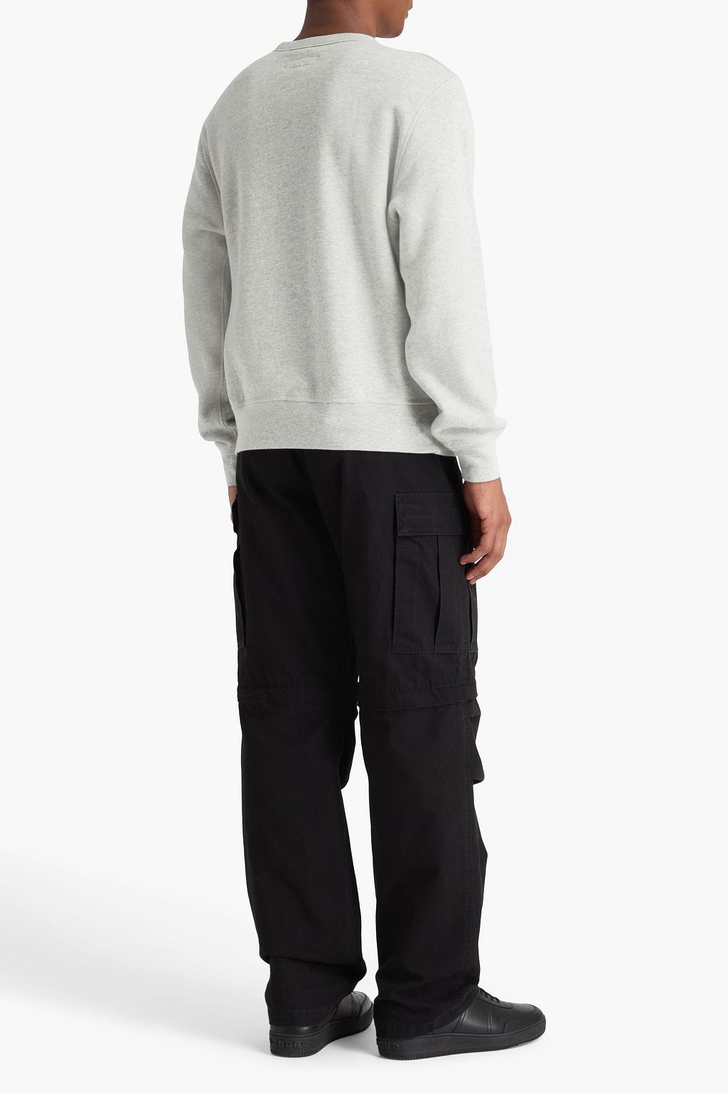 RAG & BONE Damon embroidered French cotton-terry sweatshirt
