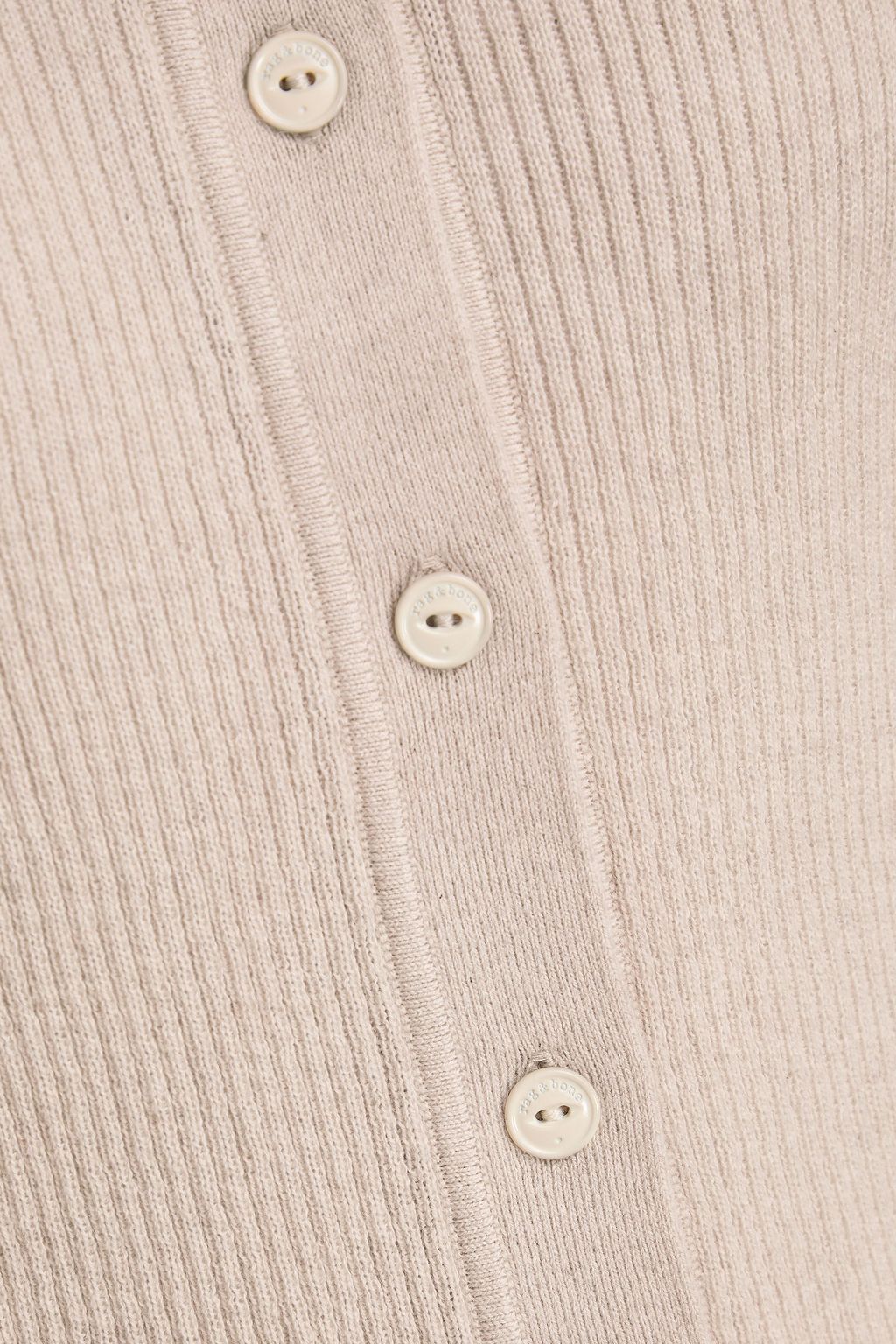 RAG & BONE كارديغان "إليانا" من مزيج من القطن المضلّع