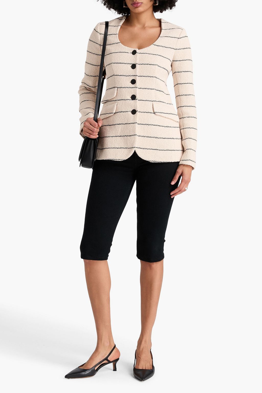 RAG & BONE Roslyn striped cotton-tweed blazer