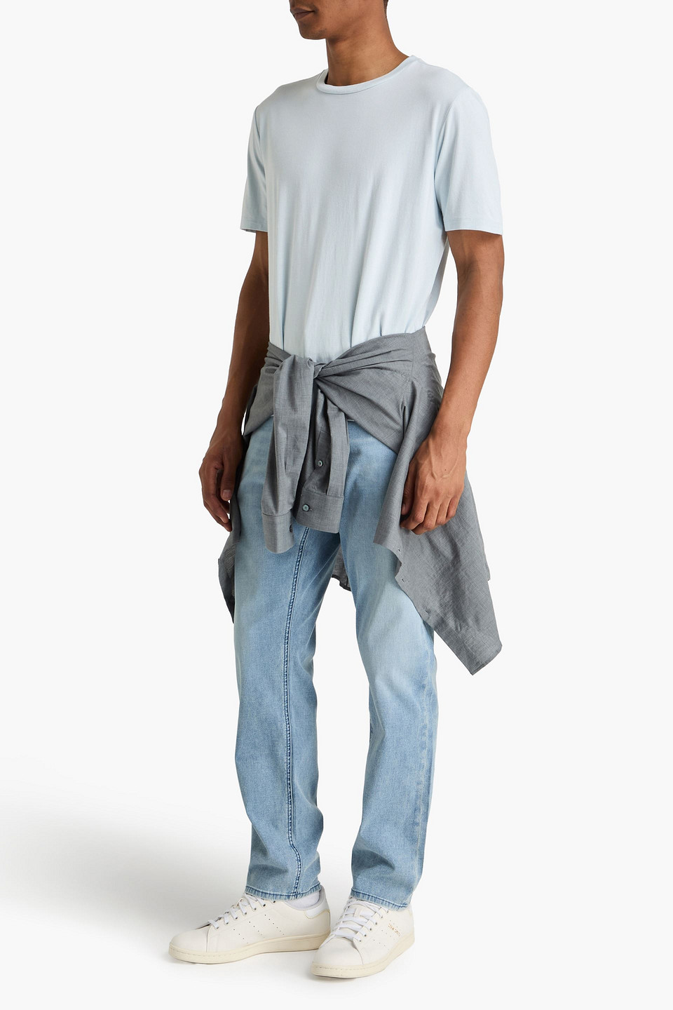 Rag & Bone Jersey T-shirt In Blue