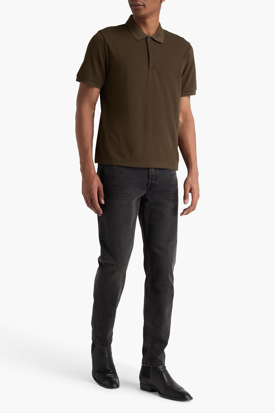  Rag & Bone - Poloshirt Aus Piqué - Grün - S 