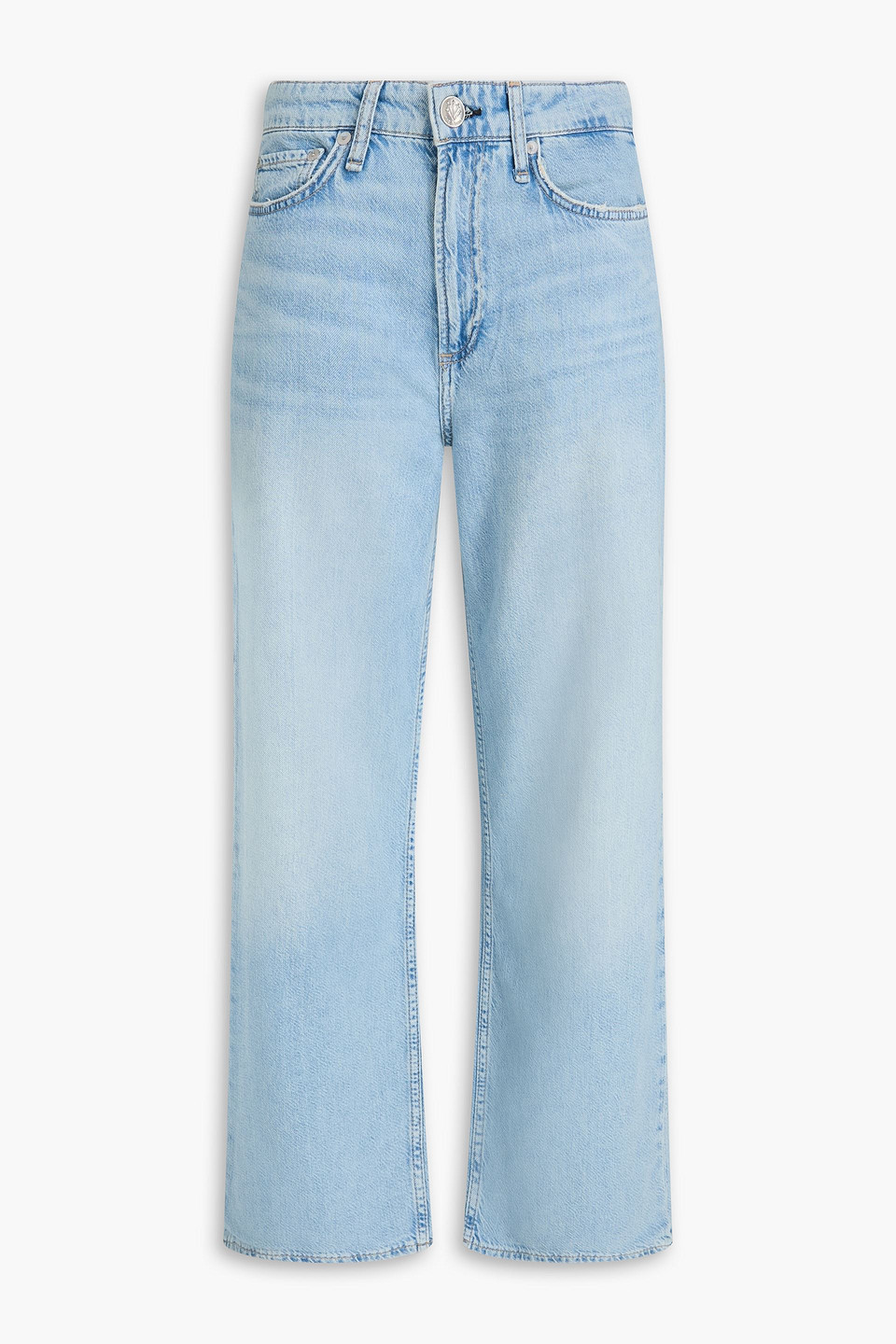 Rag & Bone Logan Mid-rise Wide-leg Jeans In Blue